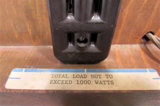 VINTAGE DUNCAN ELECTRIC METER TABLE LAMP TESTED FULLY OPERATES W/SPINNING METER